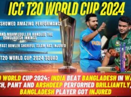 ndia vs Bangladesh T20 World Cup 2024 warm-up match action.