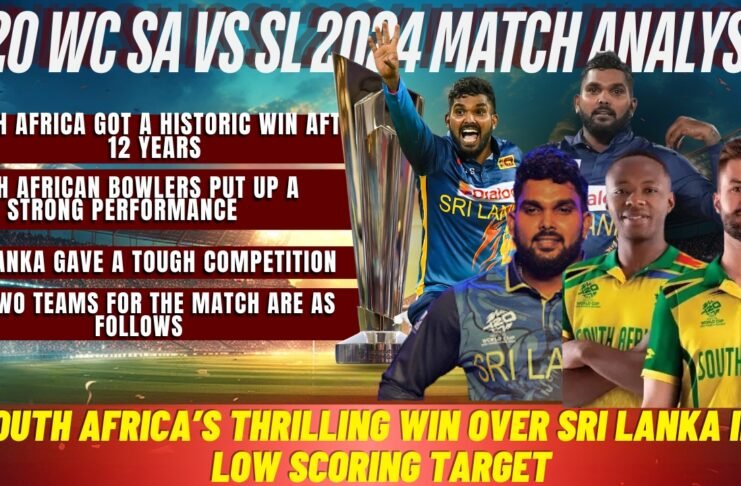 South Africa vs Sri Lanka T20 World Cup 2024